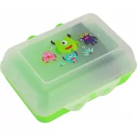 Δοχείο φαγητού πλαστικό λαχανί διαφανές monsters 850ml 165x120x70mm Papirus 98113