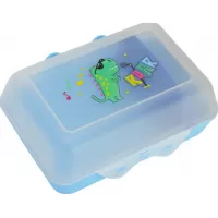 Δοχείο φαγητού πλαστικό μπλε διαφανές roar 850ml 165x120x70mm Papirus 98111