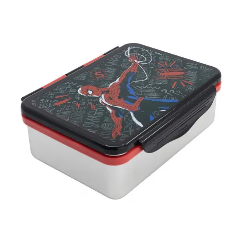 Δοχείο φαγητού από ανοξείδωτο ατσάλι Spiderman Black Board 1100ml #1