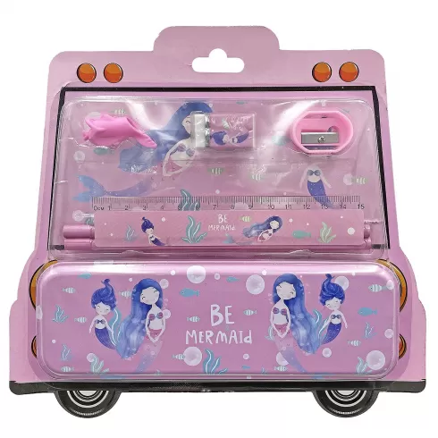 Σχολικό σετ γοργόνες με κασετίνα 24,5x21cm