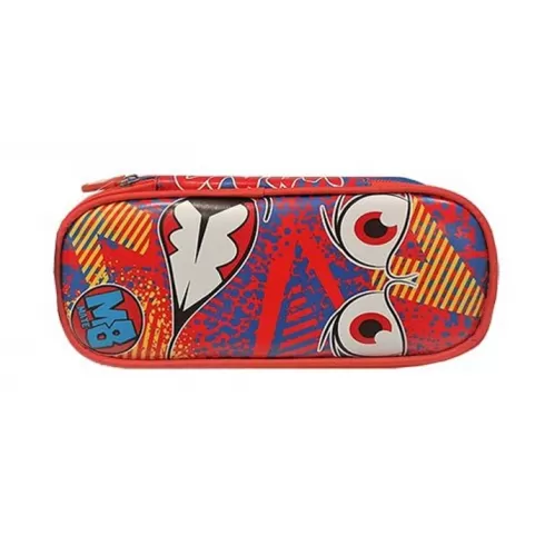 ΚΑΣΕΤΙΝΑ ΟΒΑΛ ΠΛΑΚΕ ΜΟΝΤΕΡΝΑ ΣΧΕΔΙΑ 23x9x6cm - ΚΟΚΚΙΝΟ/ΜΠΛΕ 50-2750