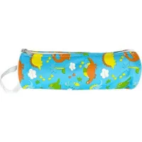 Κασετίνα βαρελάκι κυλινδρικό δεινόσαυροι γαλάζιο