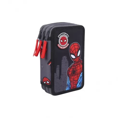 Κασετίνα Γεμάτη Spider-Man με 3 θέσεις 20 x 12 x 6 cm 2700000381