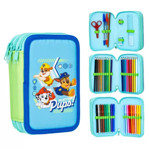 Κασετίνα Γεμάτη Paw Patrol με 3 θέσεις 20 x 12 x 6 cm 249040