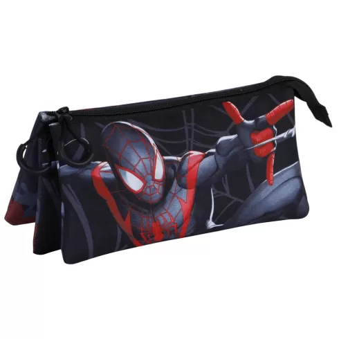 Κασετίνα 3 θέσεων Spiderman Black 23x11x10cm 047394
