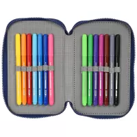 Κασετίνα γεμάτη Mickey Mouse με 2 θέσεις 20 x 12 x 4 cm 505685 μπλε - γκρι #3