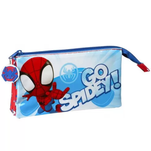 Κασετίνα 3 θέσεων Go Spidey 22 x 12 x 7cm 461783