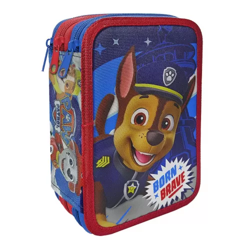 Κασετίνα Γεμάτη Paw Patrol Chase με 3 θέσεις 20 x 13 x 6 cm 50-3145
