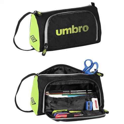 Κασετίνα γεμάτη Umbro 20 x 12 x 7 cm 50-3149 μαύρο πράσινο