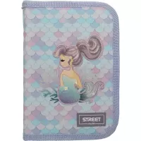 Κασετίνα Street Κενή Mermaid με 1 φερμουάρ και 2 θέσεις 20x14x3cm