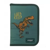 Κασετίνα Street Κενή Dinosaur με 1 φερμουάρ και 2 θέσεις 20x14x3cm