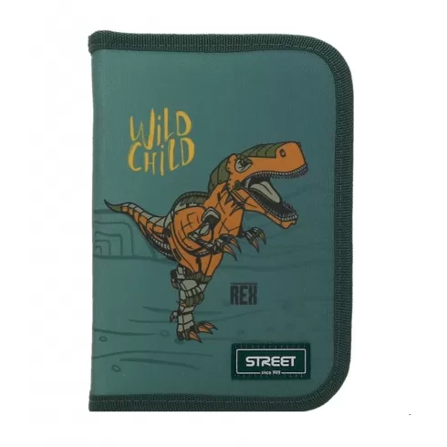 Κασετίνα Street Κενή Dinosaur με 1 φερμουάρ και 2 θέσεις 20x14x3cm