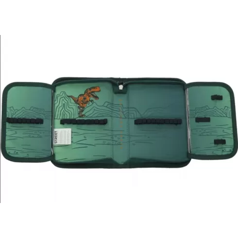 Κασετίνα Street Κενή Dinosaur με 1 φερμουάρ και 2 θέσεις 20x14x3cm #1
