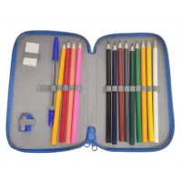 Κασετίνα τετράγωνη με 2 θήκες γεμάτη Street Lets play μπλε 530545 #2