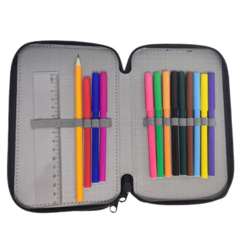 Κασετίνα τετράγωνη με 2 θήκες γεμάτη Street breaking the limits Formula μαύρη 530546 #1