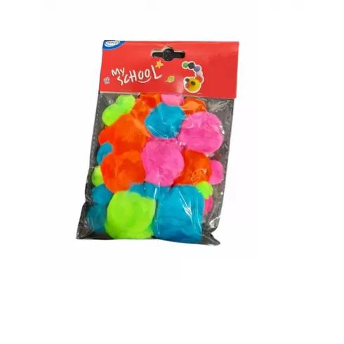 ΦΟΥΝΤΕΣ ΧΕΙΡΟΤΕΧΝΙΑΣ ΠΟΜ ΠΟΜ ΣΕΤ 17x12cm Justnote 39346  1 τμχ