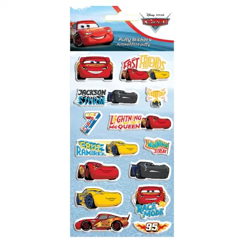 ΑΥΤΟΚΟΛΛΗΤΑ PUFFY CARS 22x10cm Disney
