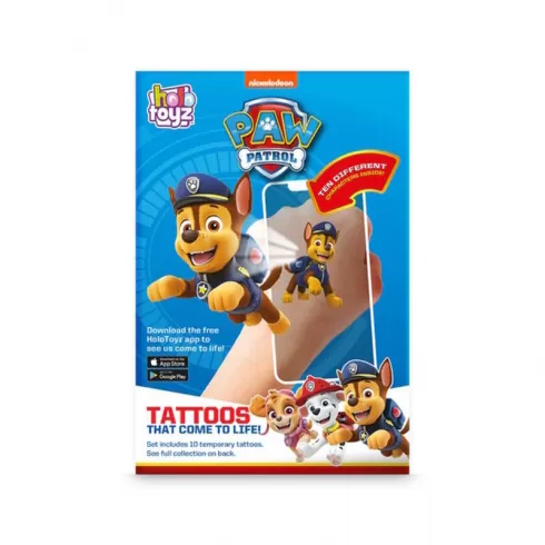 HoloToyz – Paw Patrol Augmented Reality Τατουάζ Επαυξημένης πραγματικότητας που ζωντανεύουν σε κινούμενα σχέδια TT60PawPatrol