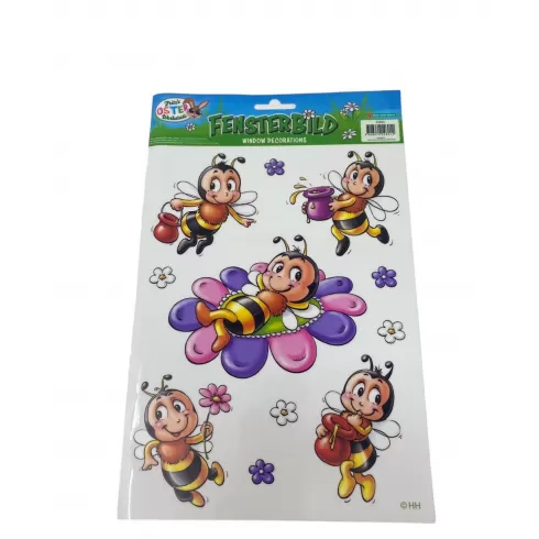 Αυτοκόλλητα παραθύρου με μελισσούλες 28x21 54601