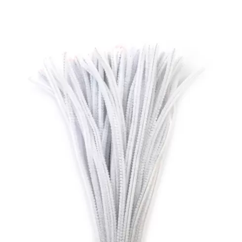 Σύρματα πίπας 30cm 100τμχ λευκά 6mm Foska 118FBA2