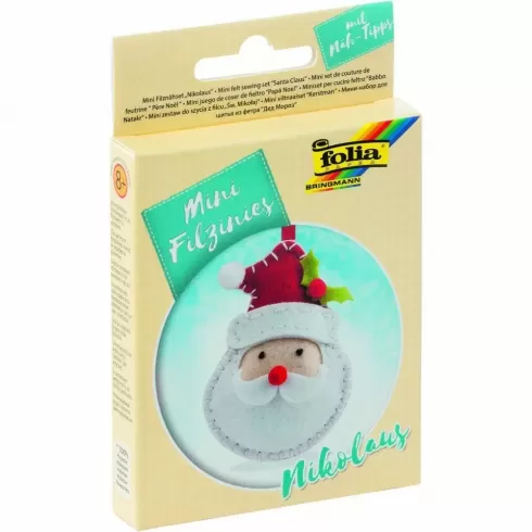 Σετ Ραψίματος σε Τσόχα (στολίδι) Άγιος Βασίλης 10x7εκ #1