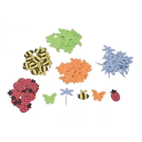 Ocolor Αφρώδη σχέδια Έντομα αυτοκόλλητα ασορτί σετ 200 τεμάχια (1191)