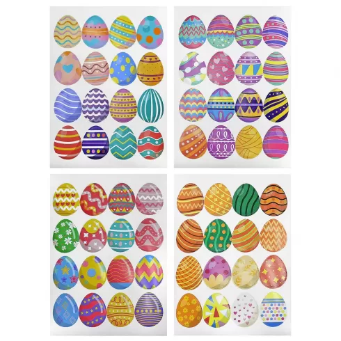 Στίκερ Πασχαλινά αυγά σετ 12 φύλλα 18x13cm Bunny's 932137