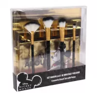 Σετ 4 Πινέλων Μακιγιάζ και Θήκη χρυσή - Minnie Mouse Make Up Brushes #2