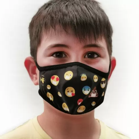 Επαναχρησιμοποιούμενη Παιδική Μάσκα WindFlap Emojis 3-5 Ετών