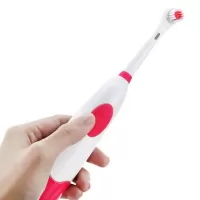 Ε20 Revolving Electric Toothbrush with Replacement Brush Heads RED #8