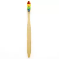 Environmentally Bamboo Charcoal Infused Toothbrush with Soft Nylon Bristles