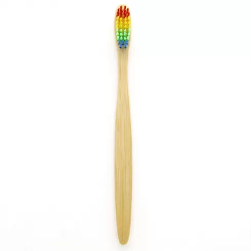 Environmentally Bamboo Charcoal Infused Toothbrush with Soft Nylon Bristles