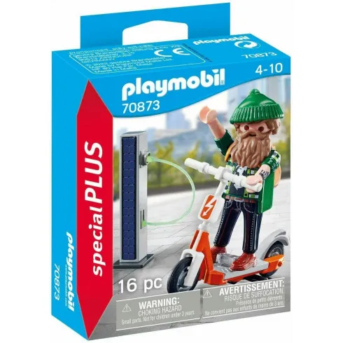 Playmobil Special Plus Χίπστερ με ηλεκτρικό σκούτερ για 4-10 ετών 70873 (Φθαρμένη συσκευασία)