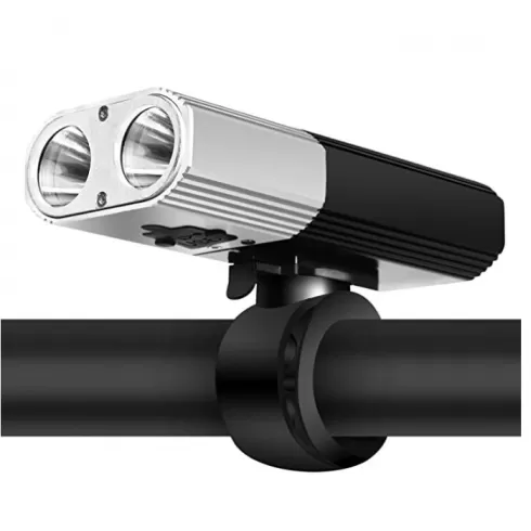 Μεταλλικός Φακός ποδηλάτου  με power bank 2000mAh 600lm 200m Supfire BL06 Μαύρο-Ασημί (Σκισμένη συσκευασία)