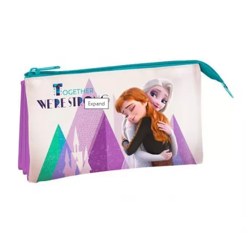 Κασετίνα 3 θέσεων Frozen Together We're Strong 21x11x 7cm 865029 (Σημάδια εξωτερικά και εσωτερικά)