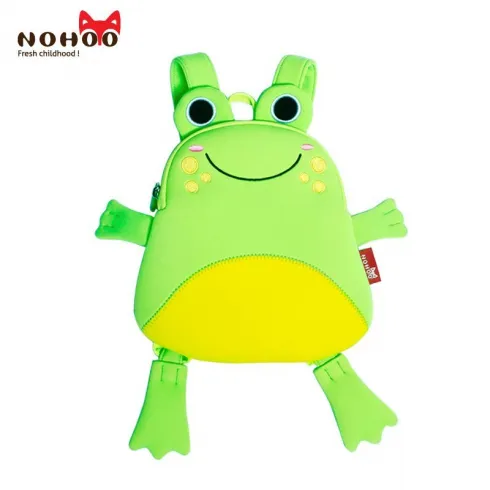 NOHOO Βρεφική τσάντα πλάτης βάτραχος NH047 (Σημάδια εξωτερικά)