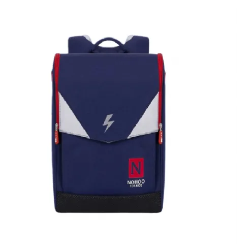 NOHOO Σχολική τσάντα μπλε-κόκκινο NHB210-1 (Μικρά σημάδια εξωτερικά)