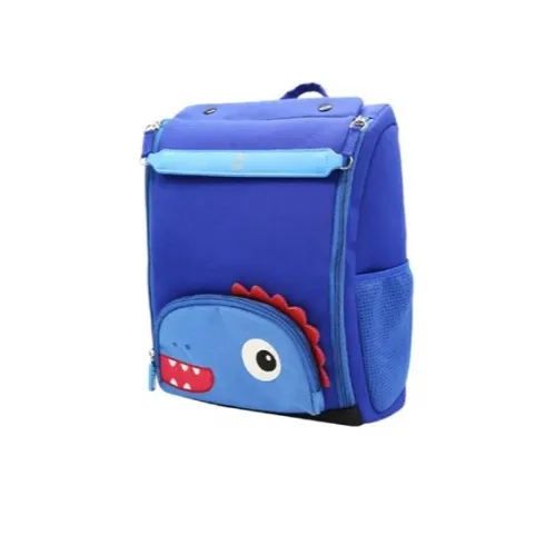NOHOO Σχολική τσάντα μπλε δεινόσαυρος NHB271L (Μικρό σημάδι εσωτερικά)