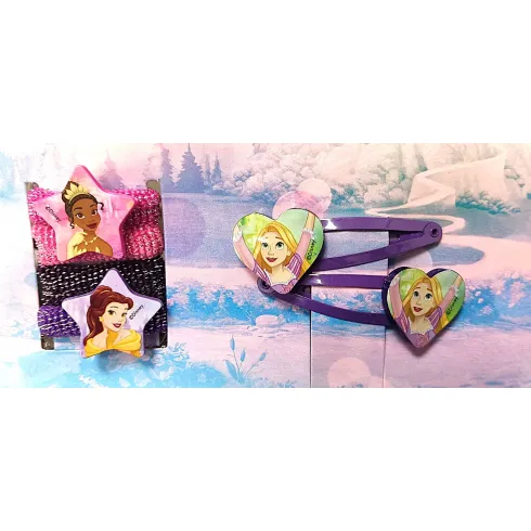 Σετ αξεσουάρ μαλλιών 6τμχ Disney Princesses -097006 (Χωρίς κουτί συσκευασίας)