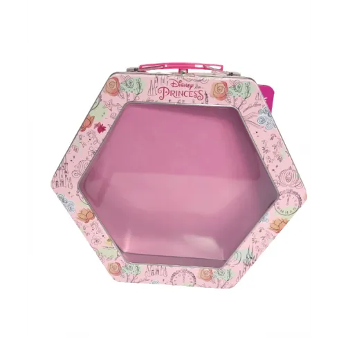 Μεταλλικό εξάγωνο κουτί αποθήκευσης Disney Princess (Μικρά σημάδια εξωτερικά)