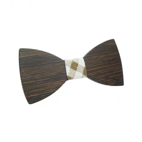 Ξύλινο Παιδικό Παπιγιόν με Καρό κόμπο