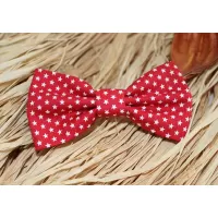 Χριστουγεννιάτικο Παιδικό Παπιγιόν Κόκκινο Με Αστεράκια 7 έως 14 Χρονών #1