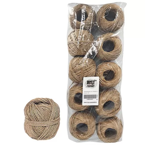 Justnote σπάγκος καννάβεως κέρινος 100gr ~60m 1 τεμάχιο