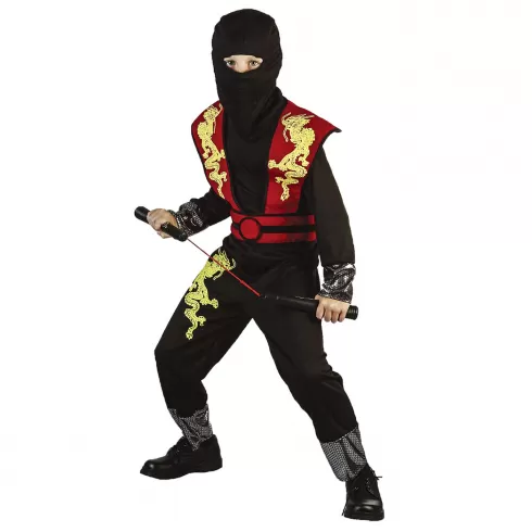 Στολή παιδική Ninja κόκκινος Carnavalista 23177