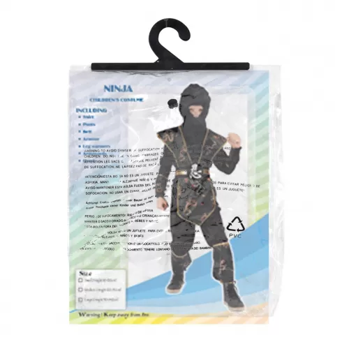 Στολή παιδική χρυσός νίντζα Carnavalista 232116 #2