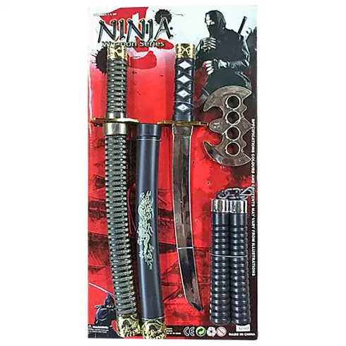 Σετ Νίντζα 5τεμ 50x26cm Carnavalista 232252