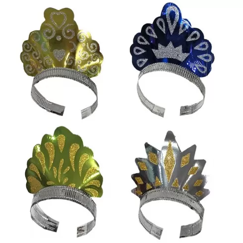 ΣΤΕΚΑ ΤΙΑΡΑ GLITTER 19x14cm 4ΤΕΜΑΧΙΑ Carnavalista 232269