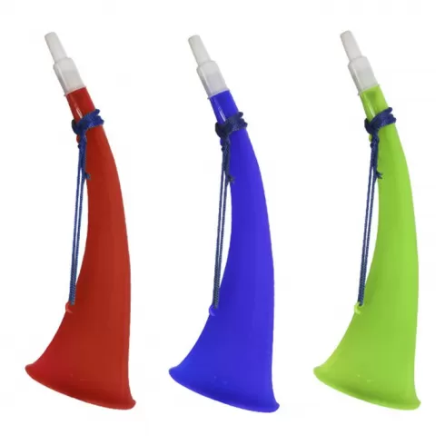 Βούκινο πλαστικό 24x6.5cm 1 τεμάχιο τυχαία επιλογή χρώματος Carnavalista 2325