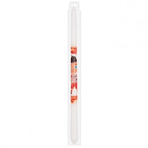 Λαμπάδα ανάγλυφη κόκκινη ομάδα 40cm Bunny's 931725